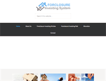 Tablet Screenshot of forclosureinvestingsystem.com